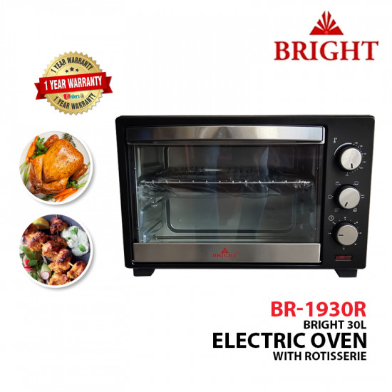 BRIGHT Electric Oven with Rotisserie 30L BRIGHT